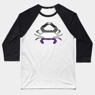 Blue Crab: Asexual Pride Baseball T-Shirt